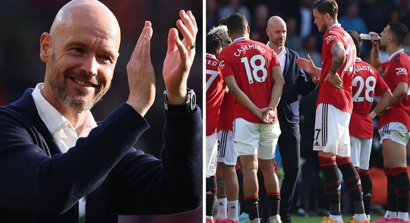 Erik ten Hag cùng các học trò quyết tâm giành thắng lợi trước Man City