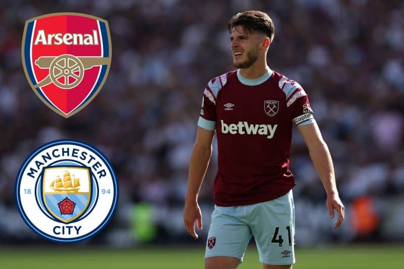 Cuộc chiến rực lửa giữa Arsenal và Man City nhằm mang về Declan Rice