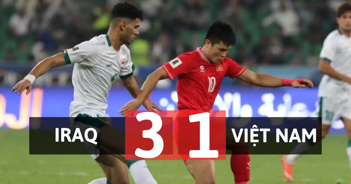 Video bóng đá Iraq vs Việt Nam: Không có bất ngờ