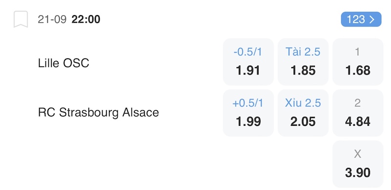 ty le soi keo lille vs strasbourg vong 5 ligue 1