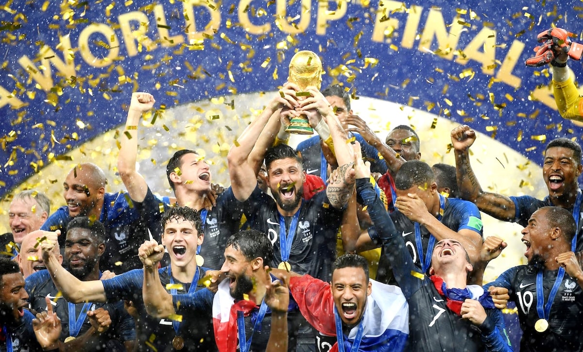Đội tuyển Pháp đã 2 lần vô địch World Cup vào năm 1998 và 2018