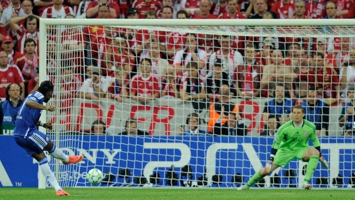 TOP 7 các trận đấu kinh điển Cúp C1 mãi mãi trong lịch sử 7 Cú penalty quyết định của Drogba mang Cúp C1 đầu tiên về cho Chelsea