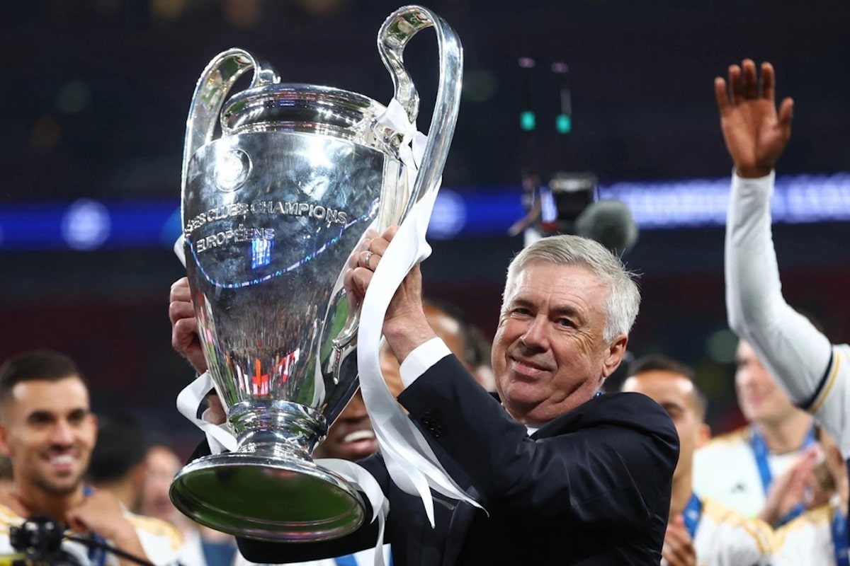 Sự thật Real Madrid có bao nhiêu Cúp C1? 6 Huấn luyện viên Carlo Ancelotti với kỷ lục vĩ đại 5 lần vô địch Champions League