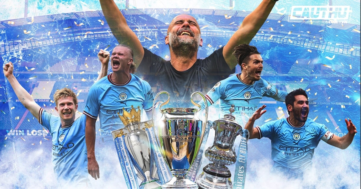 Man City có bao nhiêu Cúp C1? Hành trình tại Champions League 6 Ba chiếc cúp Champions League, FA Cup, Premier League hoàn thành Cú ăn ba lịch sử mùa giải 2022-2023