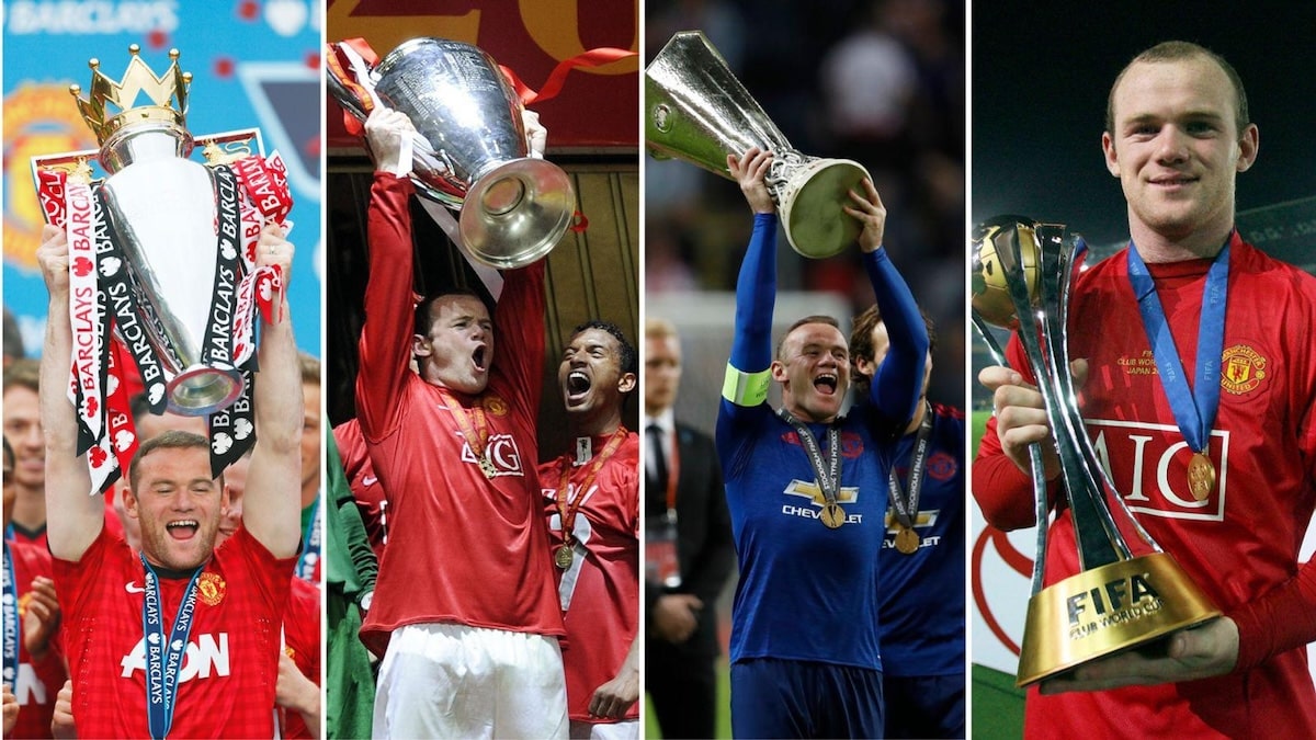 Chuyên gia giải đáp ai là chân sút vĩ đại nhất lịch sử MU? 3 Wayne Rooney cùng Manchester United với bộ sưu tập danh hiệu Premier League và Châu Âu